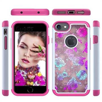 peony Flower Shock Absorbing Hybrid Defender Rugged Phone Case Cover for iPhone 6s 6 6G(4.7 inch)