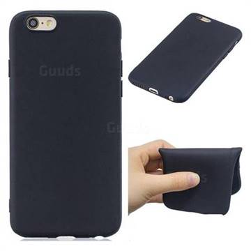 Candy Soft Rubber Protective Phone Case for iPhone 6s 6 6G(4.7 inch) - Black