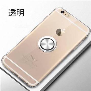 Anti-fall Invisible Press Bounce Ring Holder Phone Cover for iPhone 6s 6 6G(4.7 inch) - Transparent