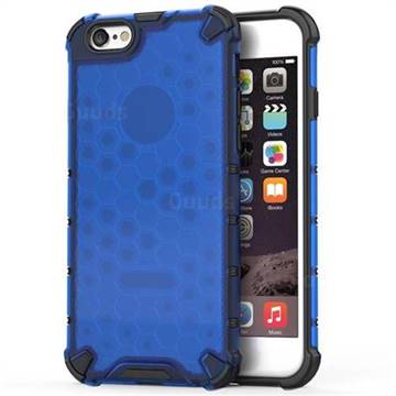 Honeycomb TPU + PC Hybrid Armor Shockproof Case Cover for iPhone 6s 6 6G(4.7 inch) - Blue