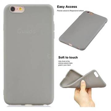 Soft Matte Silicone Phone Cover for iPhone 6s 6 6G(4.7 inch) - Gray