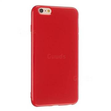 2mm Candy Soft Silicone Phone Case Cover for iPhone 6s 6 6G(4.7 inch) - Hot Red