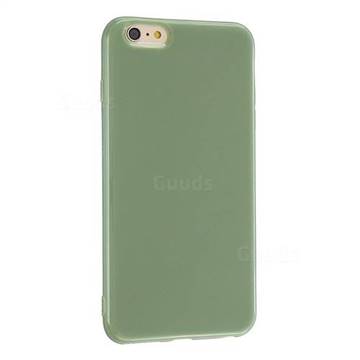 2mm Candy Soft Silicone Phone Case Cover for iPhone 6s 6 6G(4.7 inch) - Pea Green