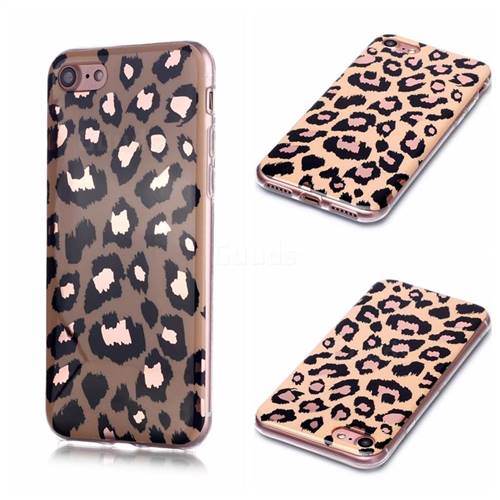 Leopard Galvanized Rose Gold Marble Phone Back Cover for iPhone 6s 6 6G(4.7 inch)