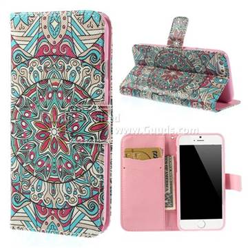 Mandala Pattern Leather Cover for iPhone 6 (4.7 inch)
