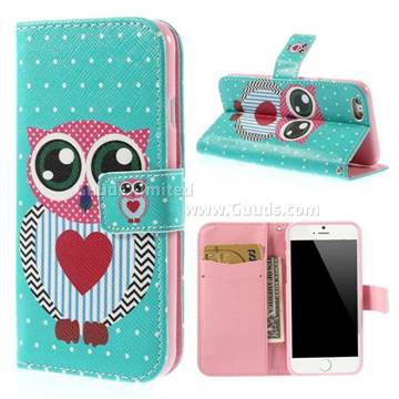 Lovely Owl Leather Cover for iPhone 6 (4.7 inch)