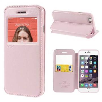 Roar Korea Noble View Leather Flip Cover for iPhone 6 (4.7 inch) - Pink