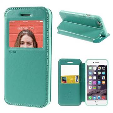 Roar Korea Noble View Leather Flip Cover for iPhone 6 (4.7 inch) - Cyan