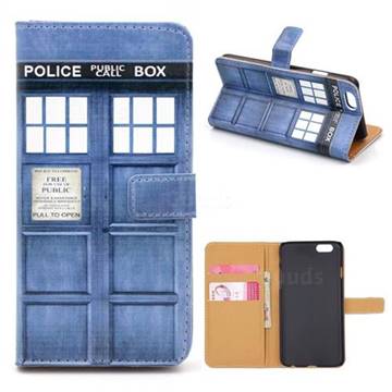 Police Box Leather Wallet Case for iPhone 6 (4.7 inch)
