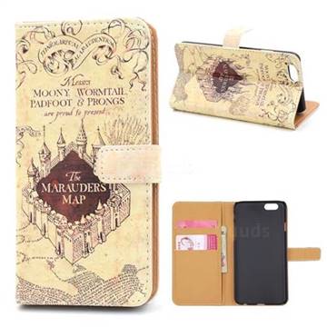 The Marauders Map Leather Wallet Case for iPhone 6 (4.7 inch)