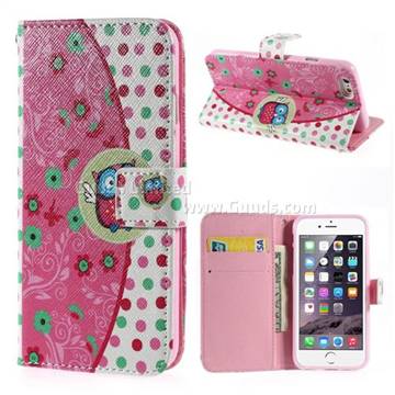 Flower Wallet Leather Flip Cover for iPhone 6 (4.7 inch)