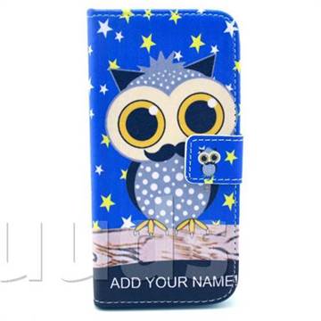 Starry Owl Leather Wallet Case for iPhone 6 (4.7 inch)
