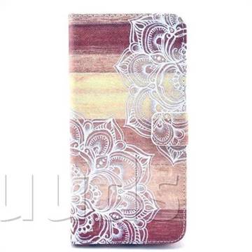 Lace Mandala Leather Wallet Case for iPhone 6 (4.7 inch)