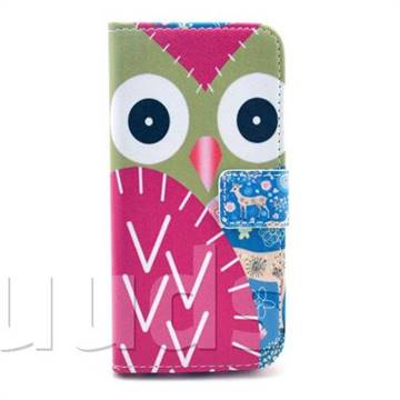 Cute Owl Leather Wallet Case for iPhone 6 (4.7 inch)
