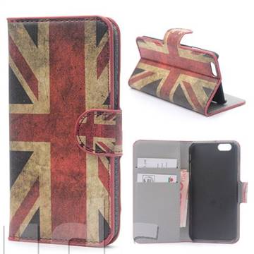Retro UK Flag Leather Wallet Case for iPhone 6 (4.7 inch)