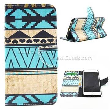 Folk Style Leather Wallet Case for iPhone 6 (4.7 inch)