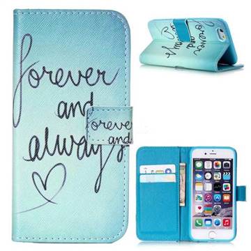 Never And Always Leather Wallet Case for iPhone 6 (4.7 inch)
