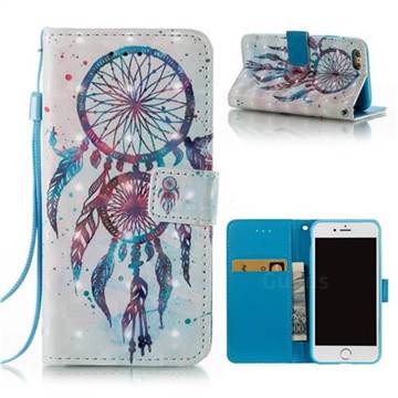 ColorDrops Wind Chimes 3D Painted Leather Wallet Case for iPhone 6s 6 6G(4.7 inch)