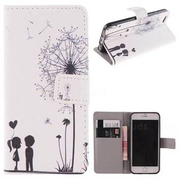 Couple Dandelion PU Leather Wallet Case for iPhone 6s 6 6G(4.7 inch)