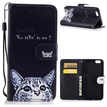 Lovely Cat PU Leather Wallet Case for iPhone 6s 6 6G(4.7 inch)