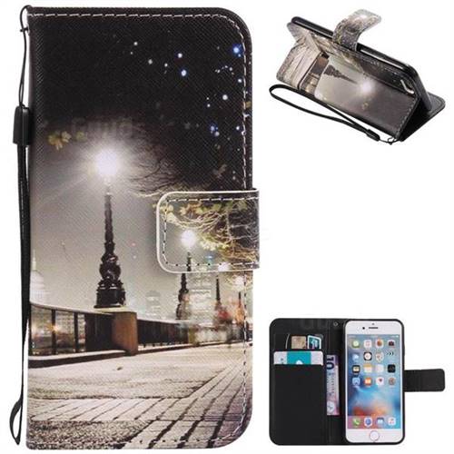 City Night View PU Leather Wallet Case for iPhone 6s 6 6G(4.7 inch)