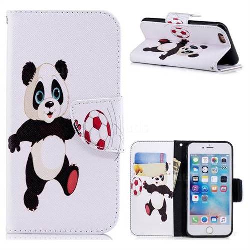 Football Panda Leather Wallet Case for iPhone 6s 6 6G(4.7 inch)