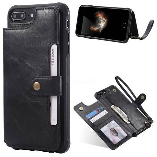 Retro Aristocratic Demeanor Anti-fall Leather Phone Back Cover for iPhone 6s 6 6G(4.7 inch) - Black