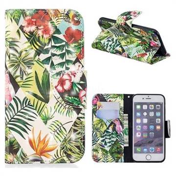 Banana Leaf 3D Painted Leather Wallet Phone Case for iPhone 6s 6 6G(4.7 inch)