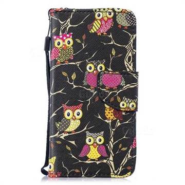 Tree Owls PU Leather Wallet Phone Case for iPhone 6s 6 6G(4.7 inch)