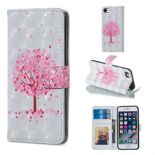 Sakura Flower Tree 3D Painted Leather Phone Wallet Case for iPhone 6s 6 6G(4.7 inch)