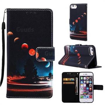 Wandering Earth Matte Leather Wallet Phone Case for iPhone 6s 6 6G(4.7 inch)