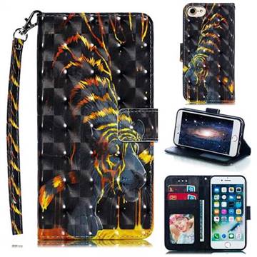 Tiger Totem 3D Painted Leather Phone Wallet Case for iPhone 6s 6 6G(4.7 inch)