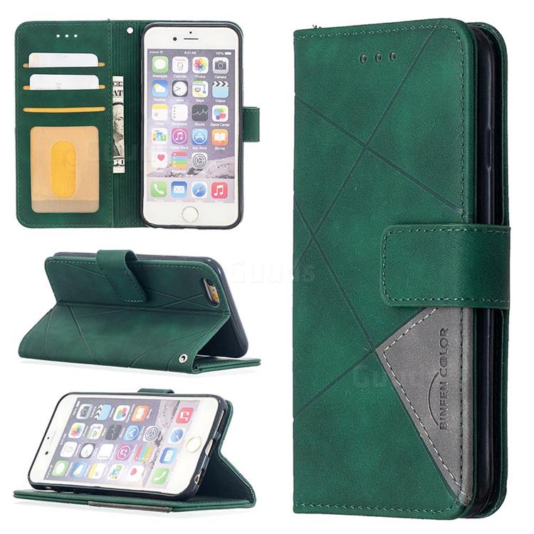 Binfen Color BF05 Prismatic Slim Wallet Flip Cover for iPhone 6s 6 6G(4.7 inch) - Green