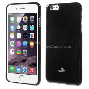Mercury Goospery Glitter Powder Jelly TPU Back Cover for iPhone 6 Plus (5.5 inch) - Black