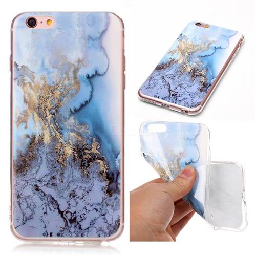 Sea Blue Soft TPU Marble Pattern Case for iPhone 6s Plus / 6 Plus (5.5 inch)