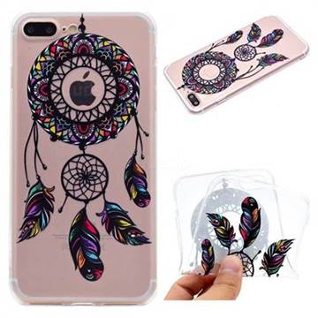 Feather Black Wind Chimes Super Clear Soft TPU Back Cover for iPhone 6s Plus / 6 Plus 6P(5.5 inch)