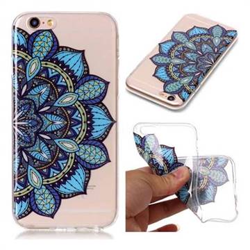 Peacock flower Super Clear Soft TPU Back Cover for iPhone 6s Plus / 6 Plus 6P(5.5 inch)