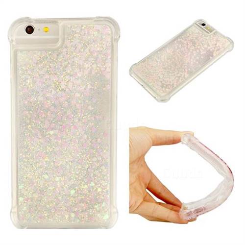 Dynamic Liquid Glitter Sand Quicksand Star TPU Case for iPhone 6s Plus / 6 Plus 6P(5.5 inch) - Pink