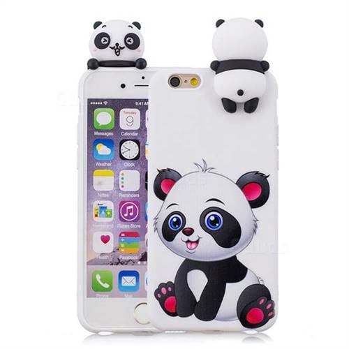 Panda Girl Soft 3D Climbing Doll Soft Case for iPhone 6s Plus / 6 Plus 6P(5.5 inch)
