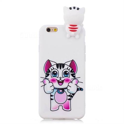 Cute Pink Kitten Soft 3d Climbing Doll Soft Case For Iphone 6s Plus 6 Plus 6p 5 5 Inch Tpu Case Guuds