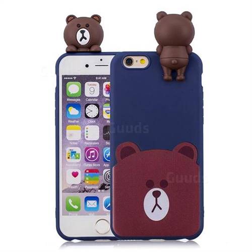 Cute Bear Soft 3D Climbing Doll Soft Case for iPhone 6s Plus / 6 Plus 6P(5.5 inch)