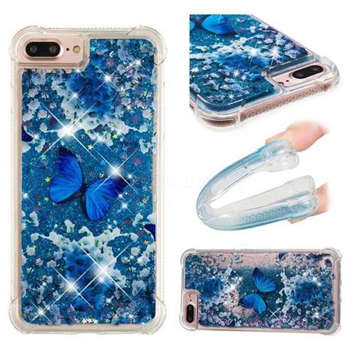 Flower Butterfly Dynamic Liquid Glitter Sand Quicksand Star TPU Case for iPhone 6s Plus / 6 Plus 6P(5.5 inch)