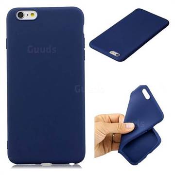 Candy TPU Soft Back Phone Cover for iPhone 6s Plus / 6 Plus 6P(5.5 inch) - Dark Blue