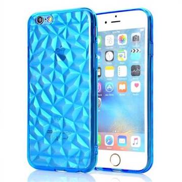 Diamond Pattern Shining Soft TPU Phone Back Cover for iPhone 6s Plus / 6 Plus 6P(5.5 inch) - Blue