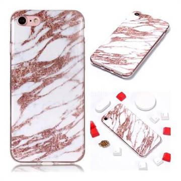 Rose Gold Grain Soft TPU Marble Pattern Phone Case for iPhone 6s Plus / 6 Plus 6P(5.5 inch)