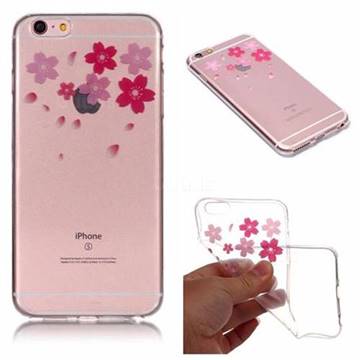 Sakura Flowers Super Clear Soft TPU Back Cover for iPhone 6s Plus / 6 Plus 6P(5.5 inch)