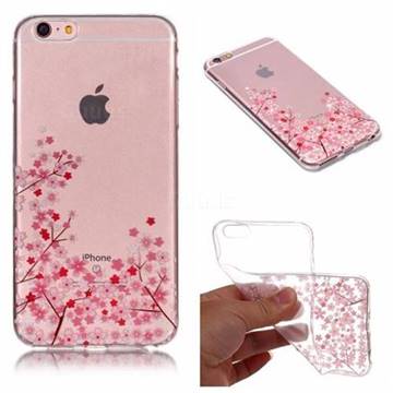 Cherry Blossom Super Clear Soft TPU Back Cover for iPhone 6s Plus / 6 Plus 6P(5.5 inch)
