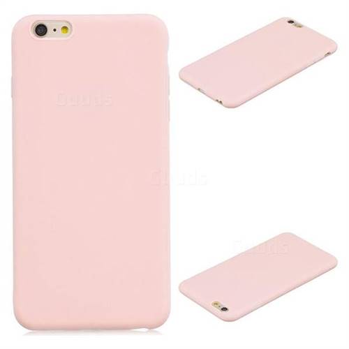 Candy Soft Silicone Protective Phone Case for iPhone 6s Plus / 6 Plus 6P(5.5 inch) - Light Pink