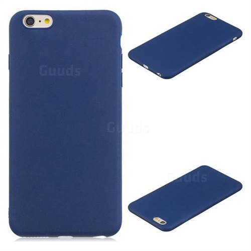 Candy Soft Silicone Protective Phone Case for iPhone 6s Plus / 6 Plus 6P(5.5 inch) - Dark Blue
