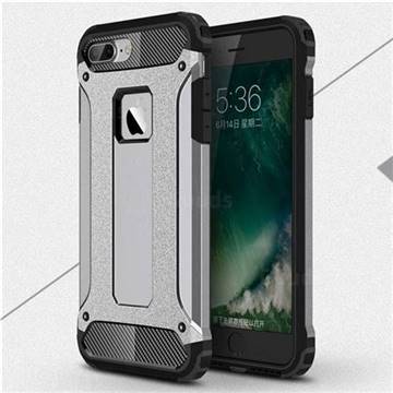 King Kong Armor Premium Shockproof Dual Layer Rugged Hard Cover for iPhone 6s Plus / 6 Plus 6P(5.5 inch) - Silver Grey